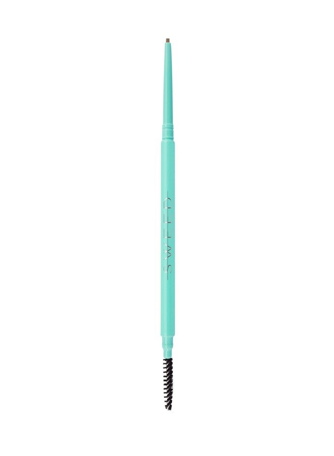 SWEED - Brow Pencil | Twist-Up, Non-Sharpen Tip + Built-In Spoolie Brush | Vegan, Cruelty-Free, Clean Beauty (Medium Brown) - Image 1